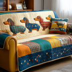 Sweet Sausage Dog Sofa Cover