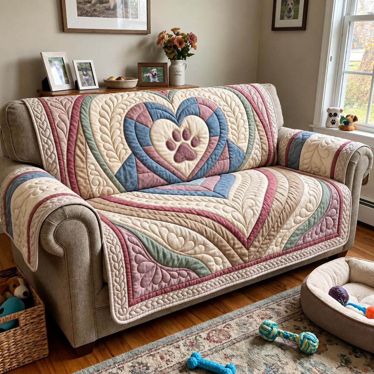 Sweetheart Paw Sofa Cover