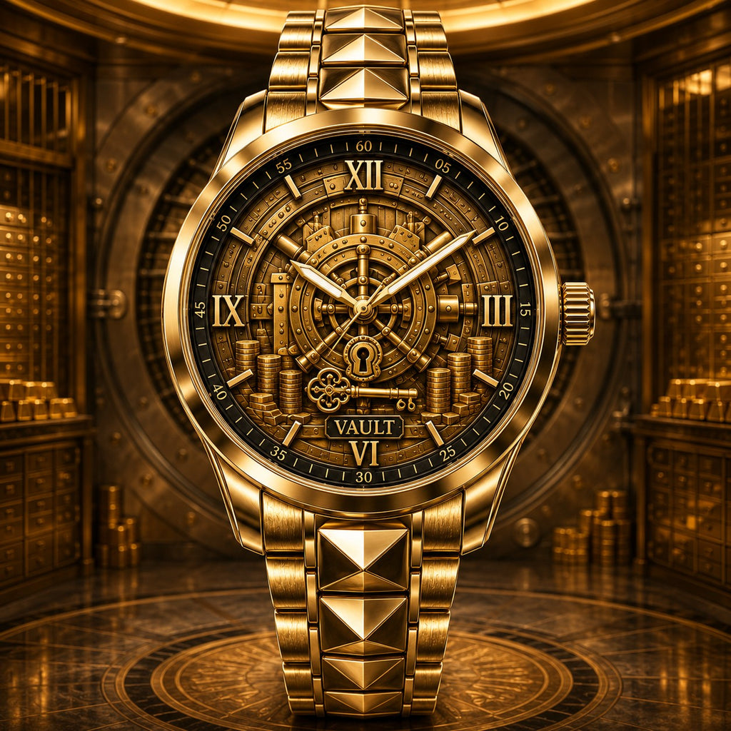 Personalized Vault Watch with a custom name set into the design