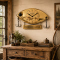 Fishing lure Custom Name Wall Clock — personalized with a custom name