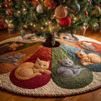 Tabby Dreams Christmas Tree Skirt