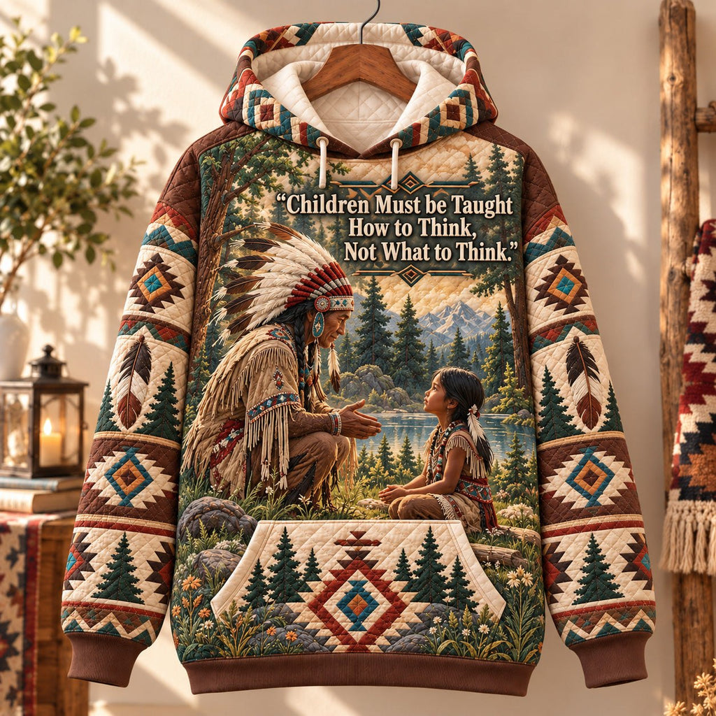 Teach Them To Think hoodie, all-over print