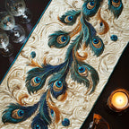 Teal Plumage Table Runner
