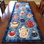 Teapot Parade Table Runner
