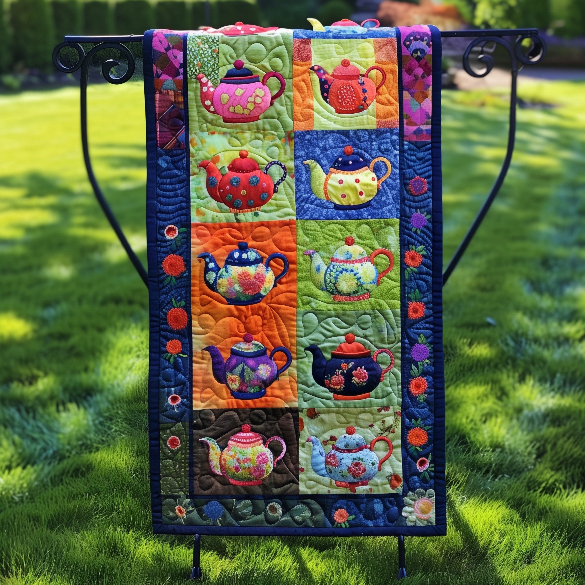 Teapot Tales Table Runner