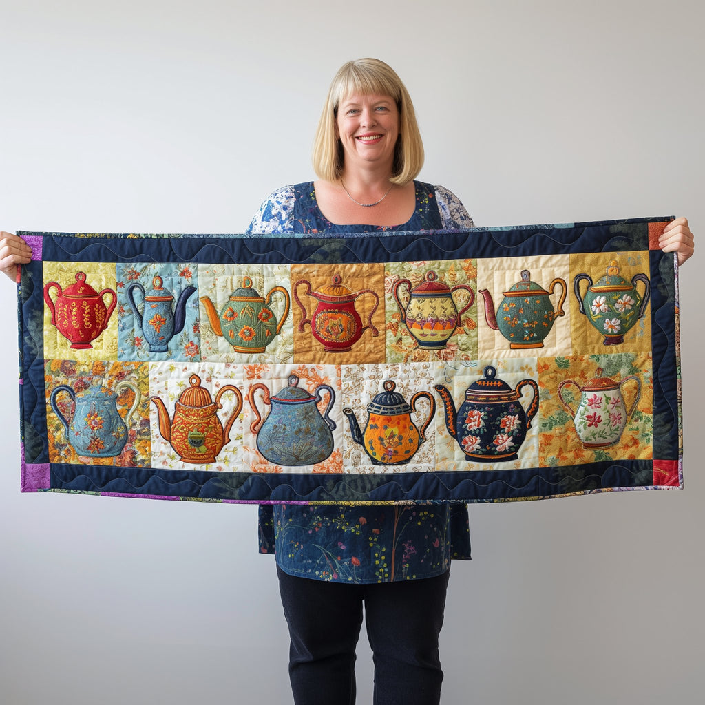 Teapot Wonderland Table Runner