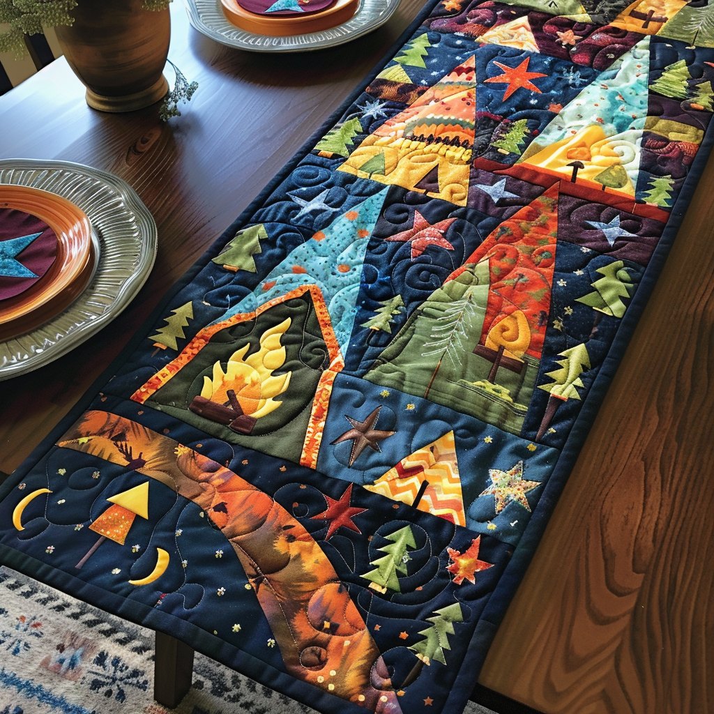 Tent and Trails Table Runner
