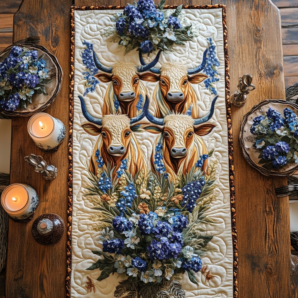 Texas Bloom Table Runner