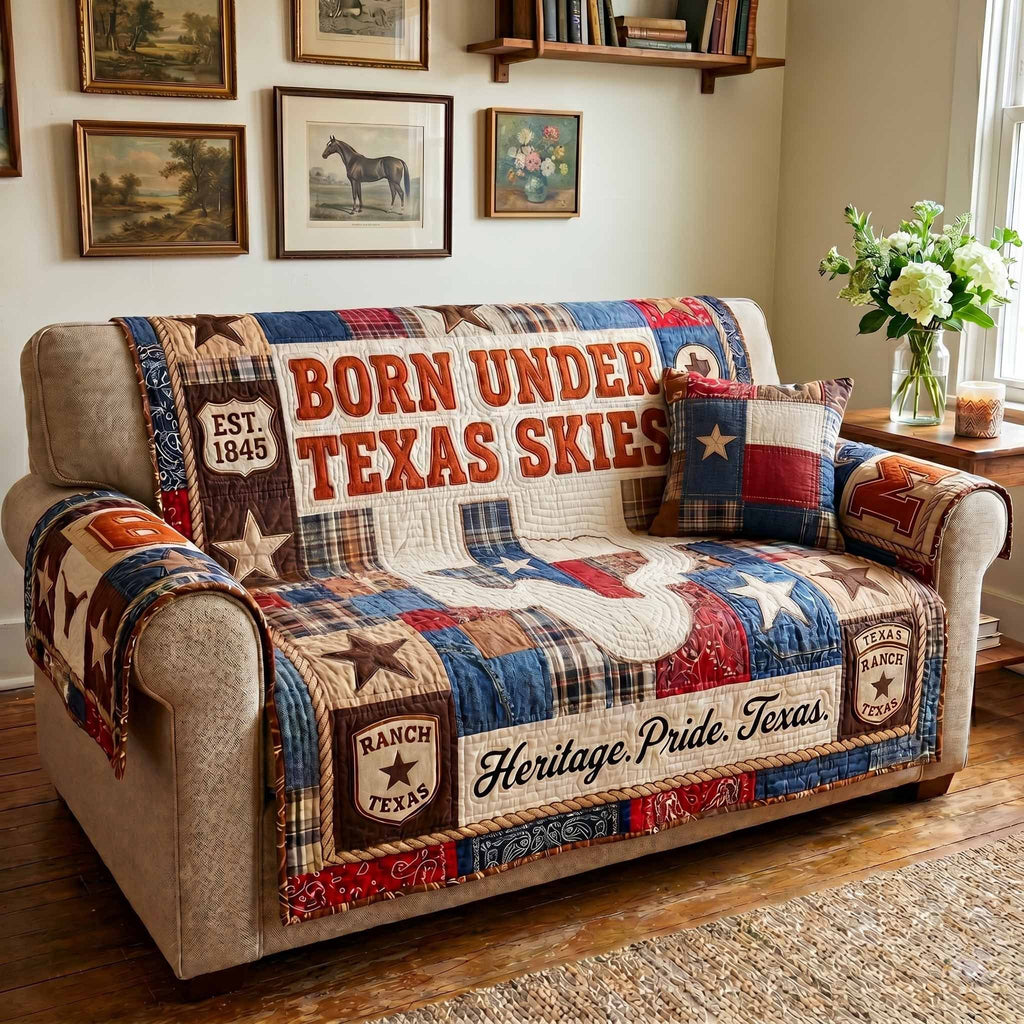 Texas Skies Sofa Cover