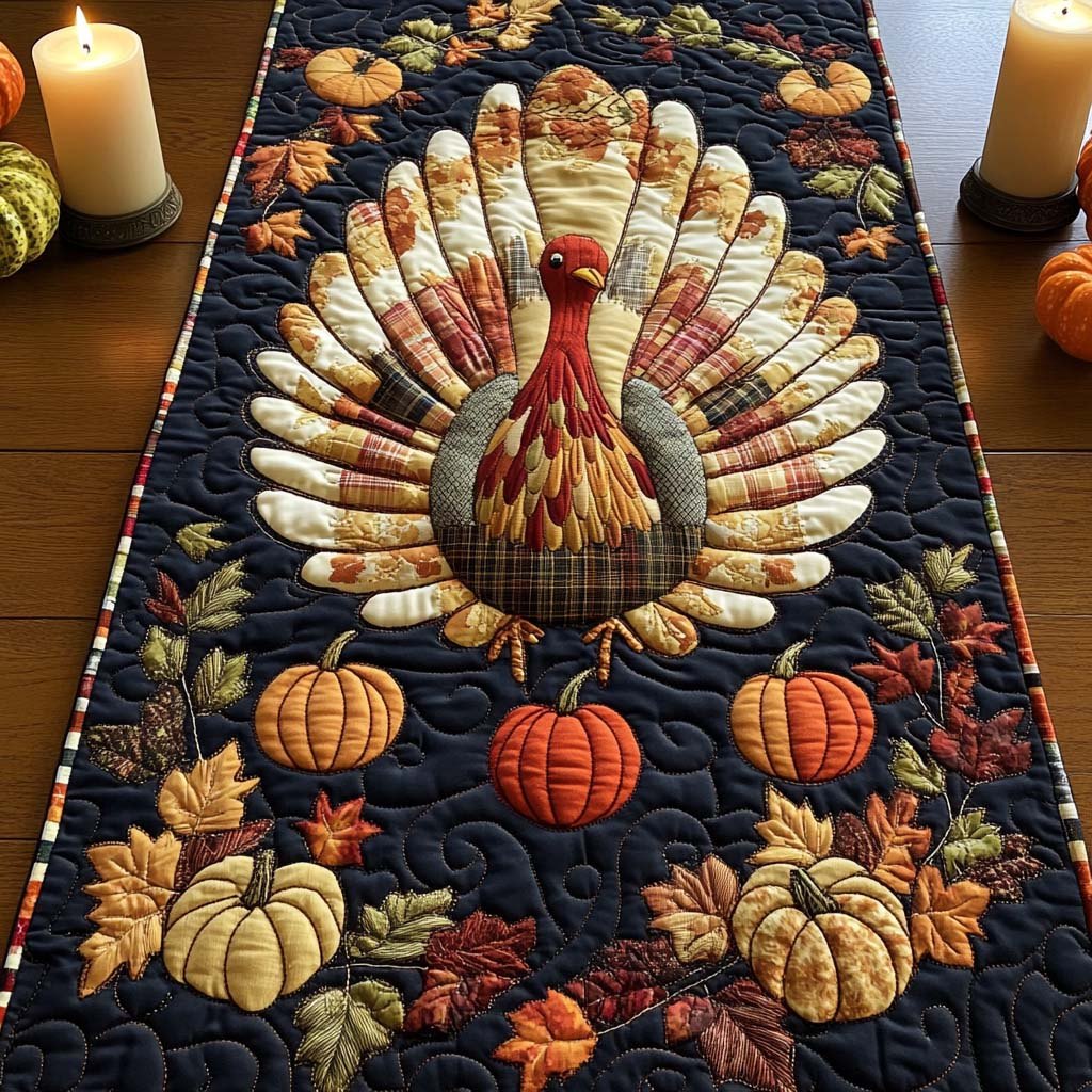 Thankful Turkey Table Runner