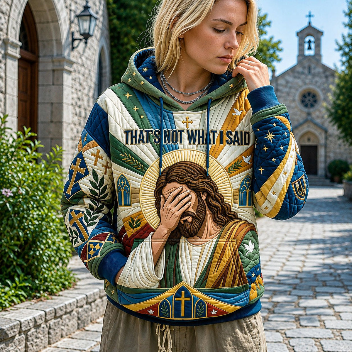 Thats Not What Said hoodie, all-over print
