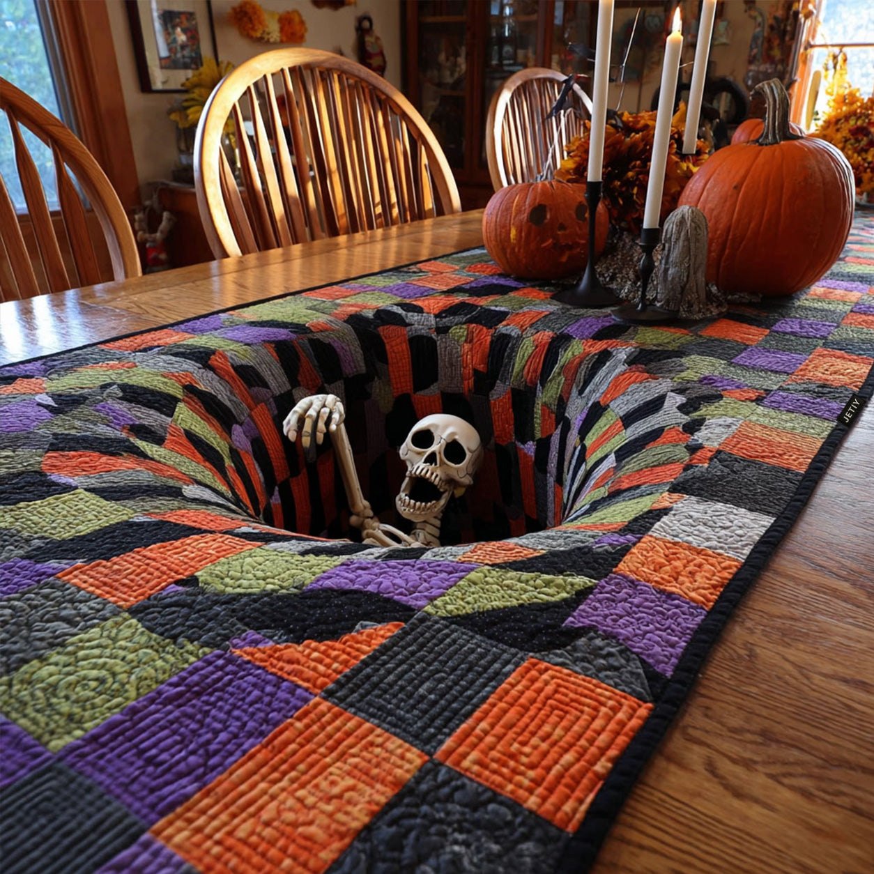 The Endless Drop Place Table Runner