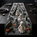 The Ghost Procession Crochet Table Runner
