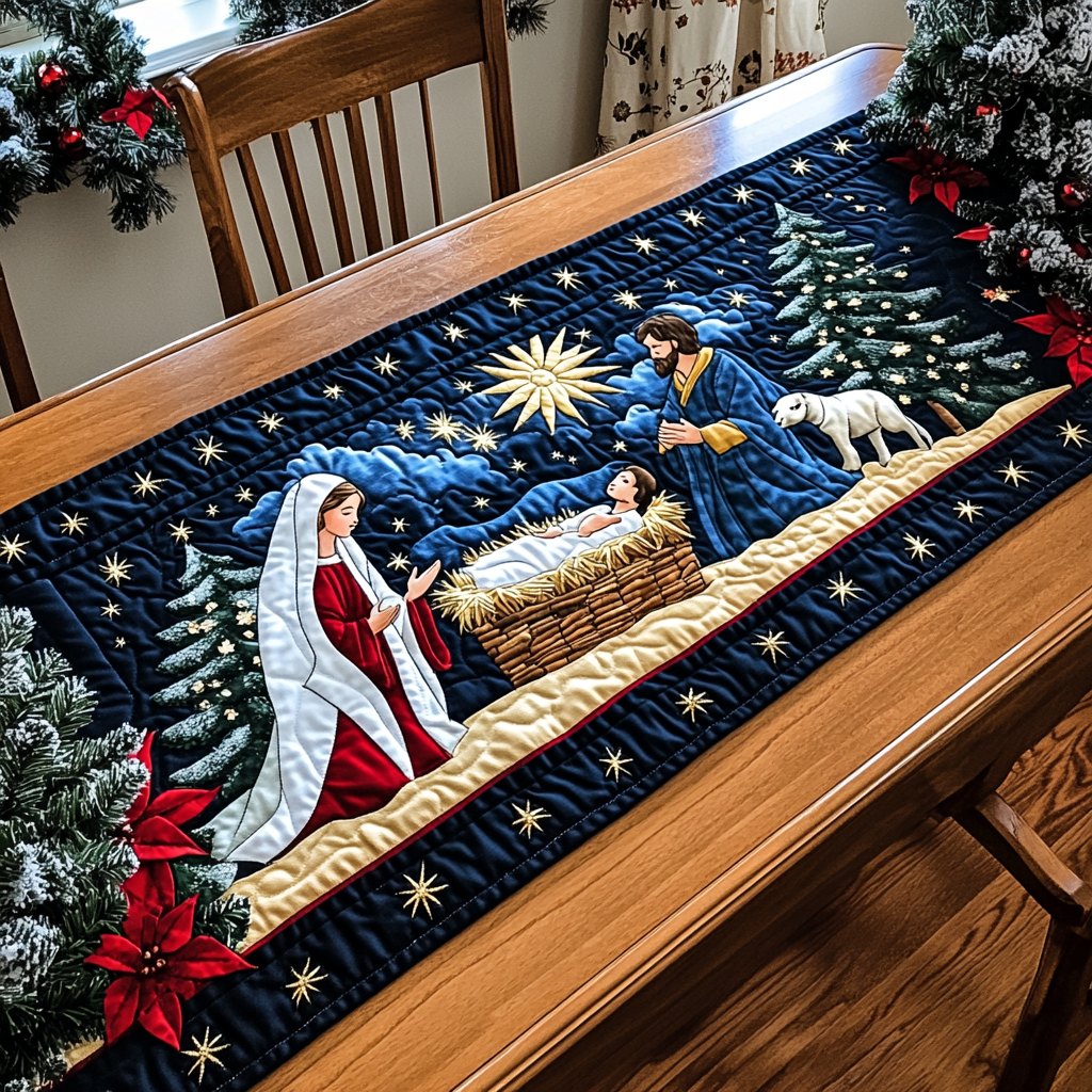 The Miracle of Bethlehem Table Runner