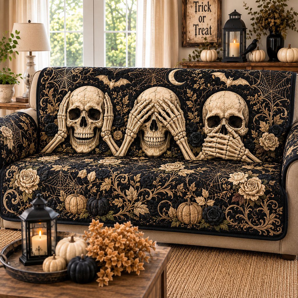 Three Silent Souls Sofa Cover