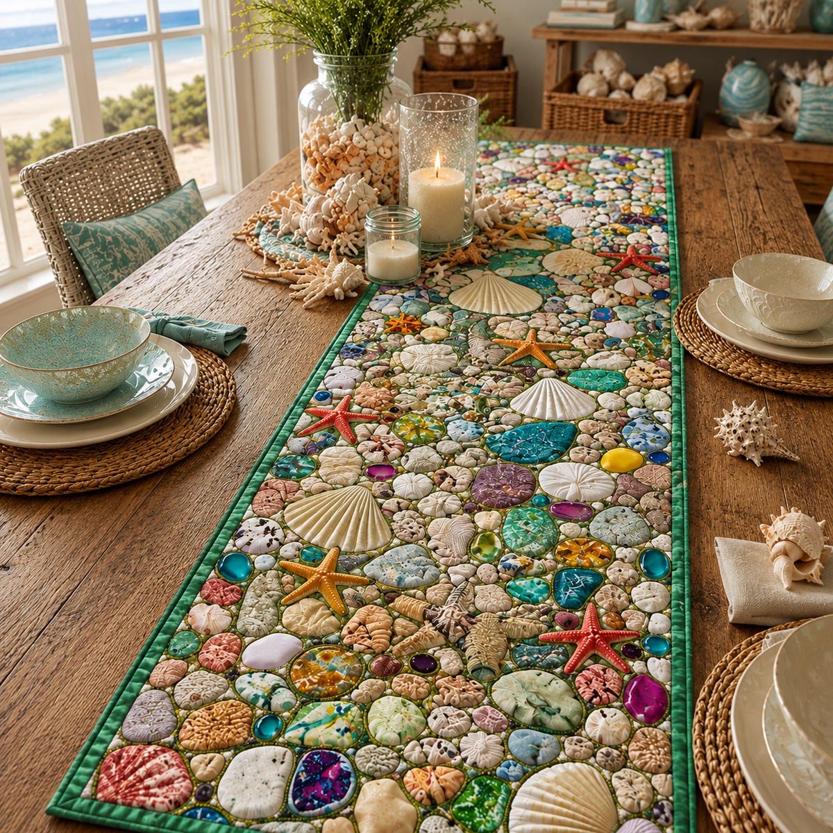 Tidal Dreams Table Runner
