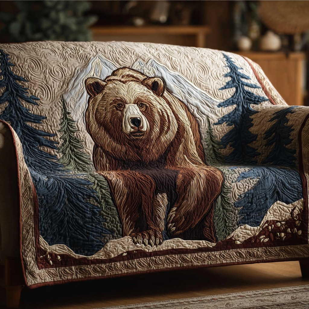 Bear Among the Tall Pines Sofa Cover