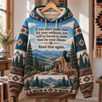 Time for Wellness hoodie, all-over print