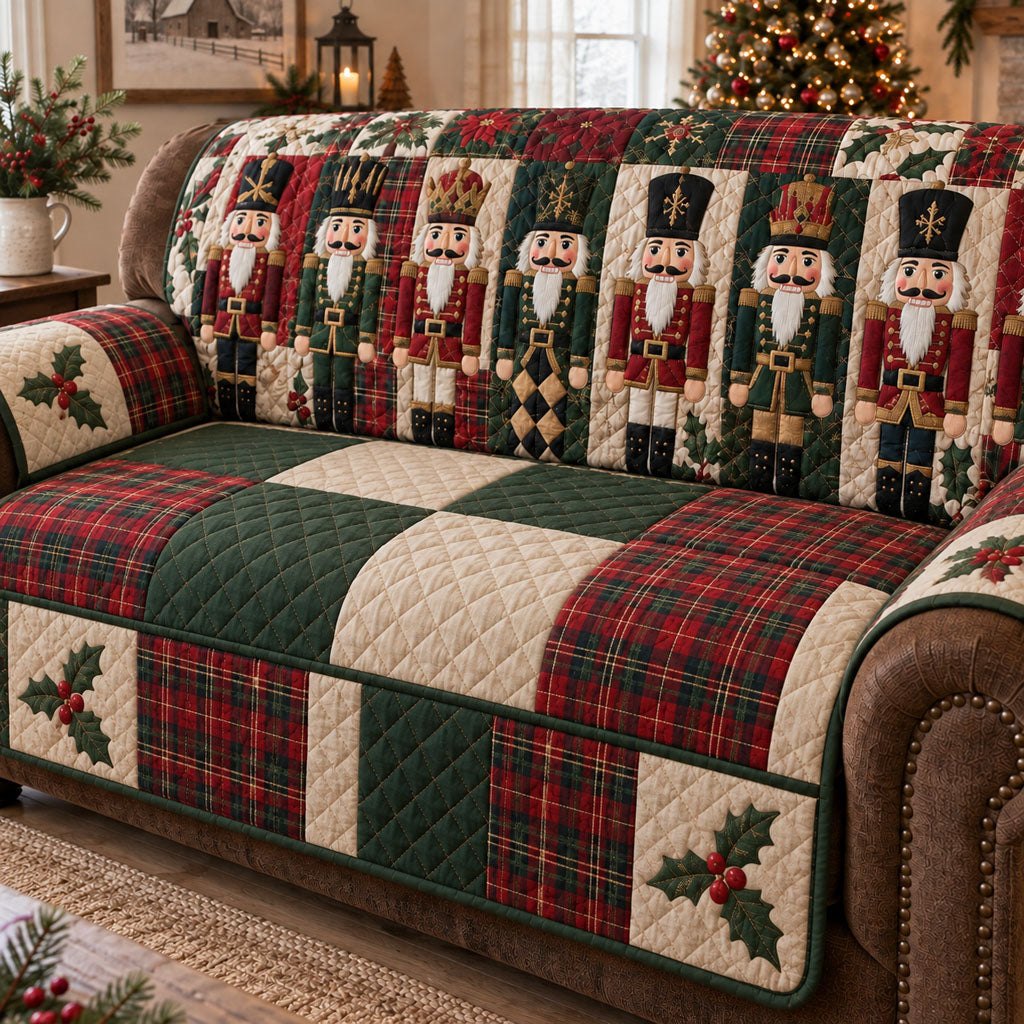 Timeless Christmas Traditions Sofa Cover