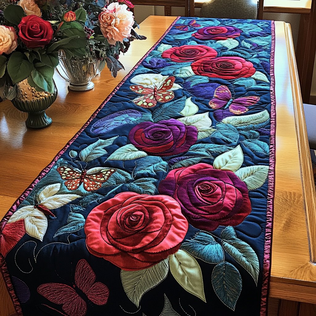 Timeless Roses Table Runner