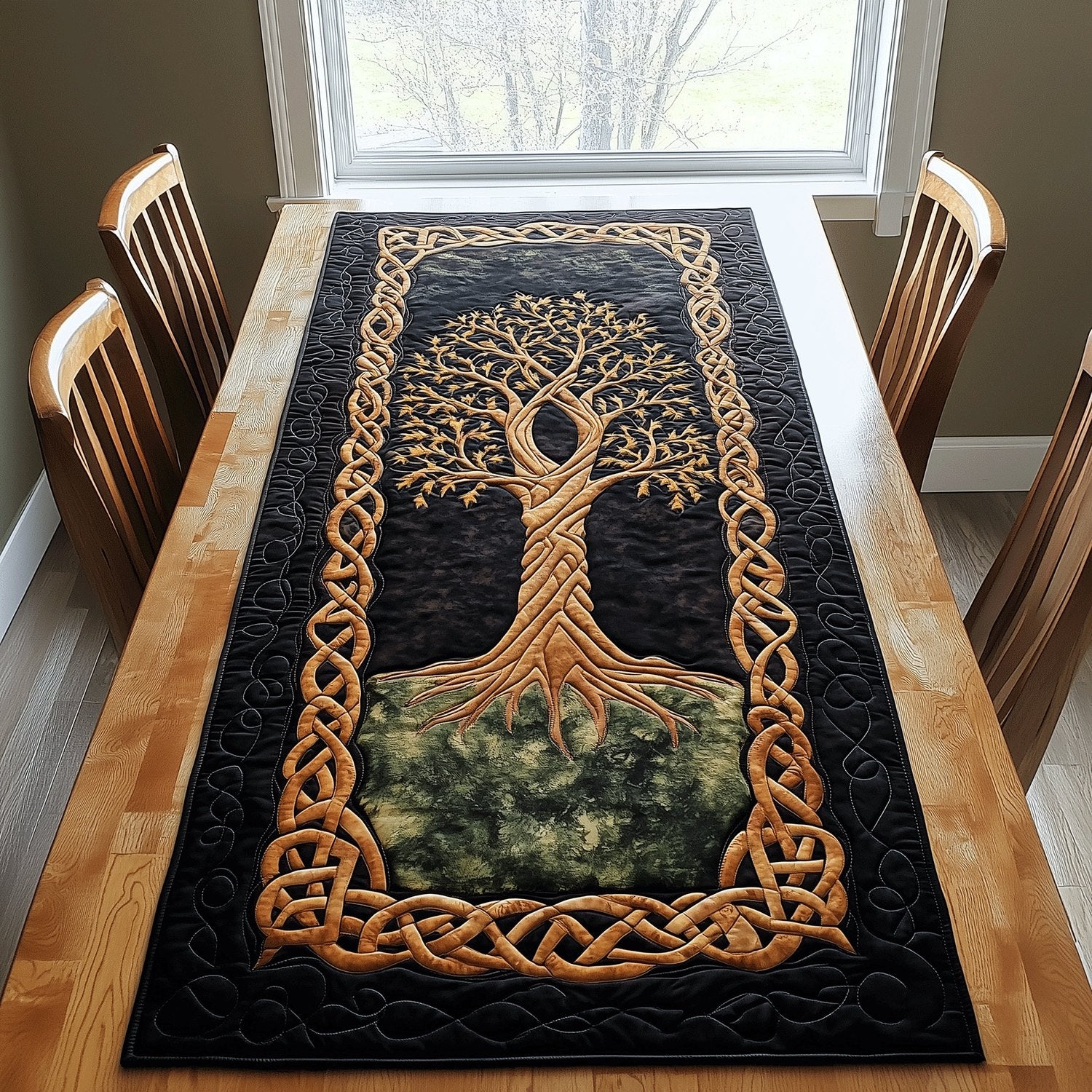 Timeless Oak Table Runner