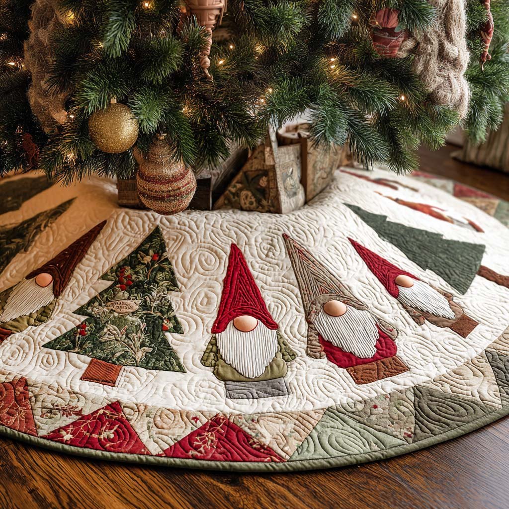 Tinsel Shine Christmas Tree Skirt