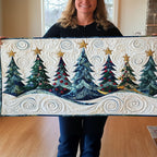 Tinsel Tree Trails Table Runner