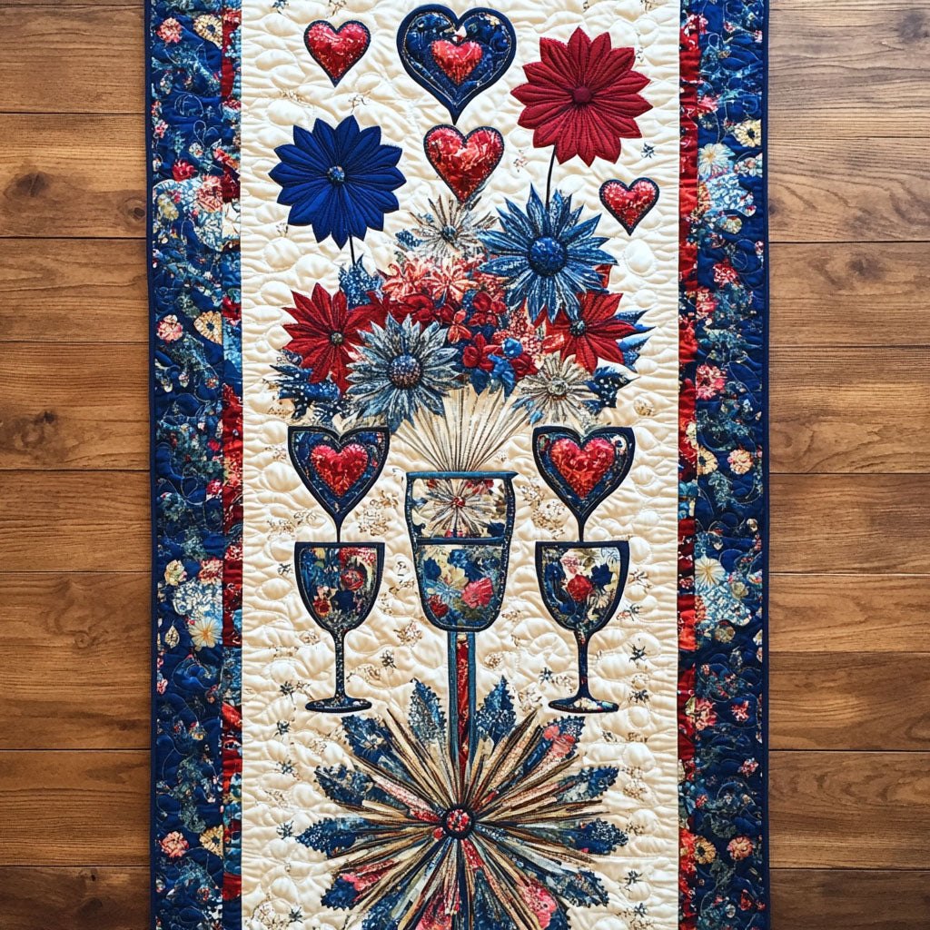 Toast To Happiness Table Runner