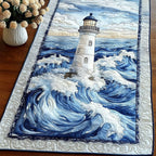 Tower Amidst Waves Table Runner