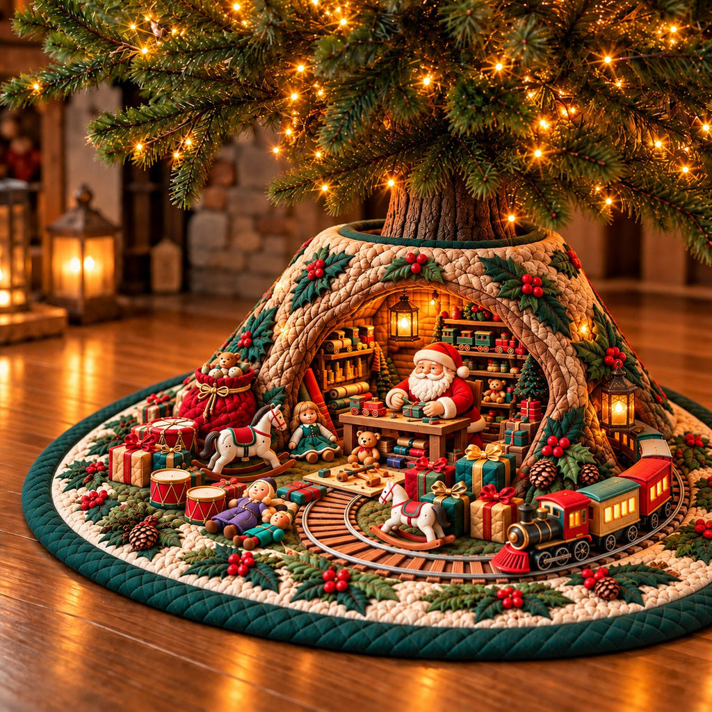 Toy Workshop Christmas Tree Skirt