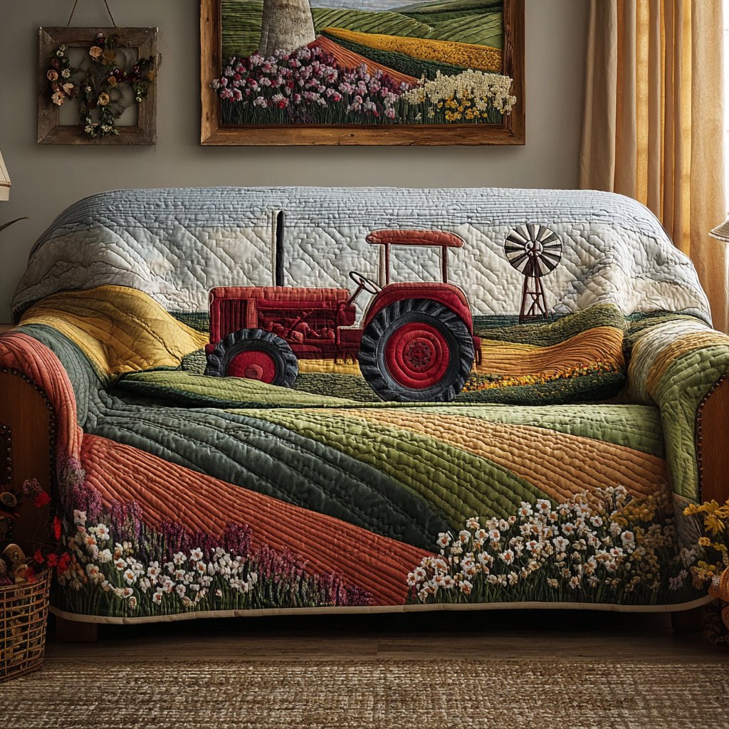 Tractor Blossom Sofa Cover
