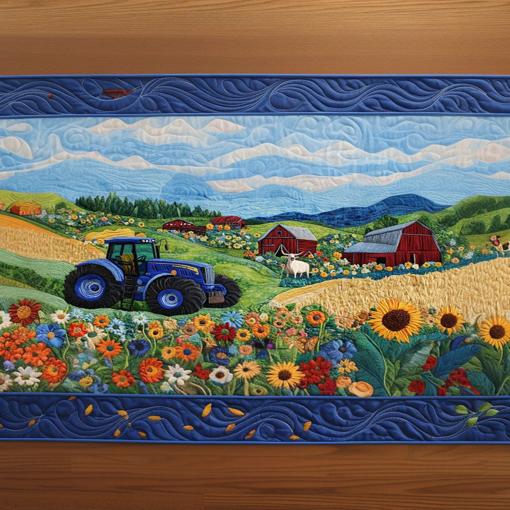 Tractor Trail Table Runner