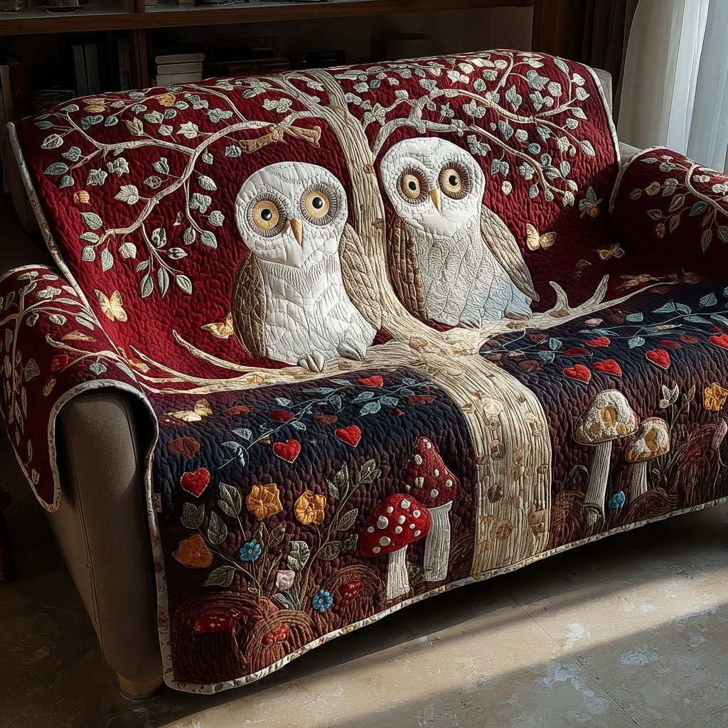 Tree Hug Owls Sofa Cover