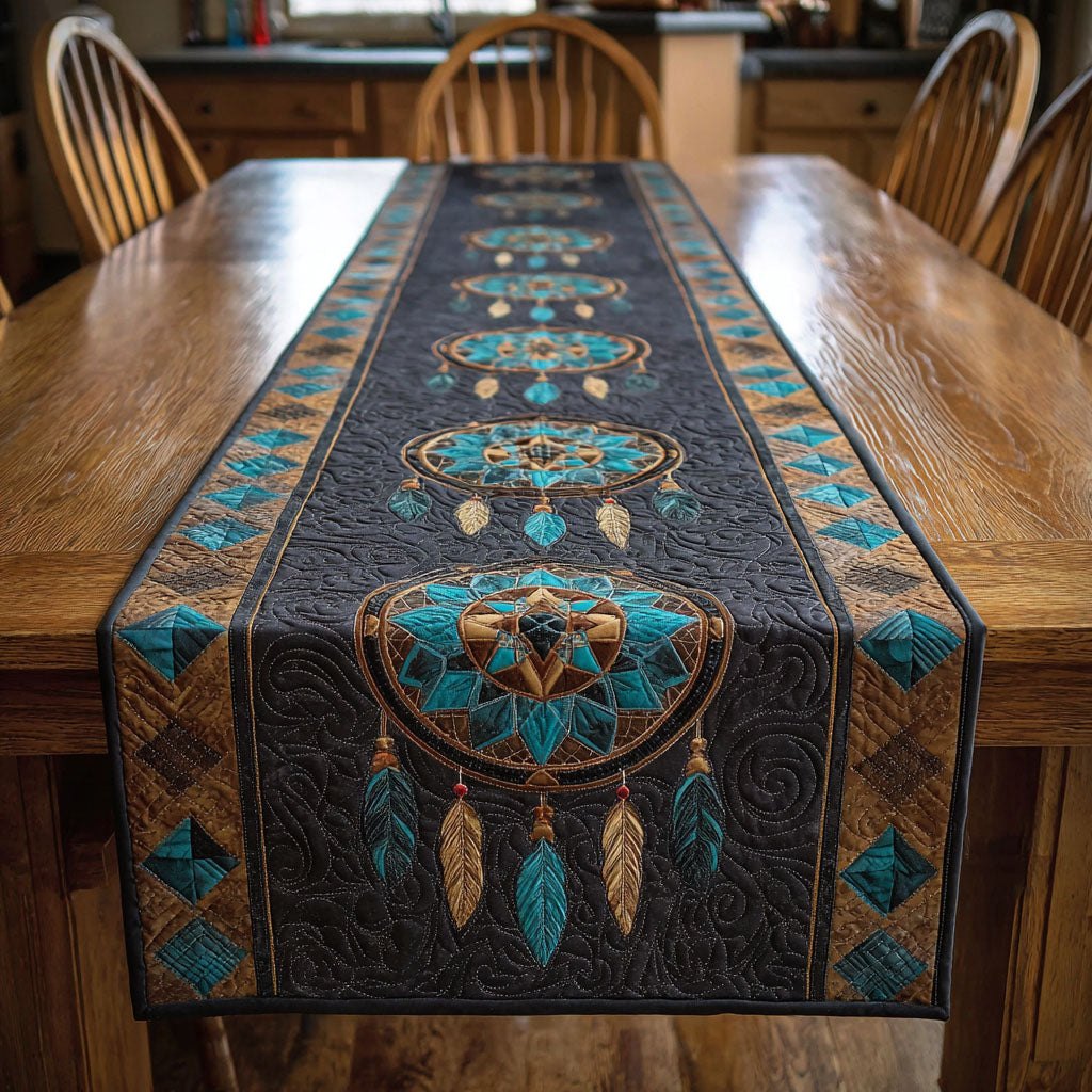 Tribal Feathers Table Runner