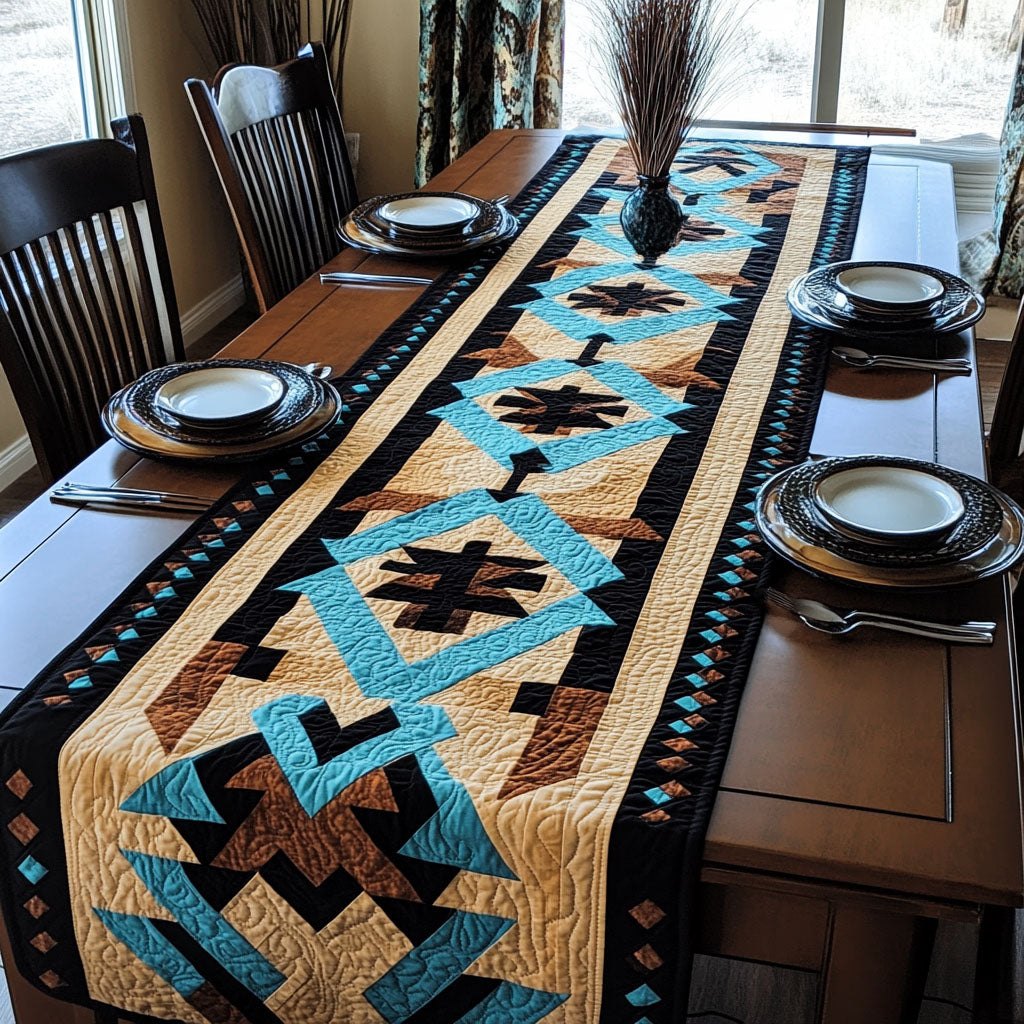 Tribal Geometrics Table Runner
