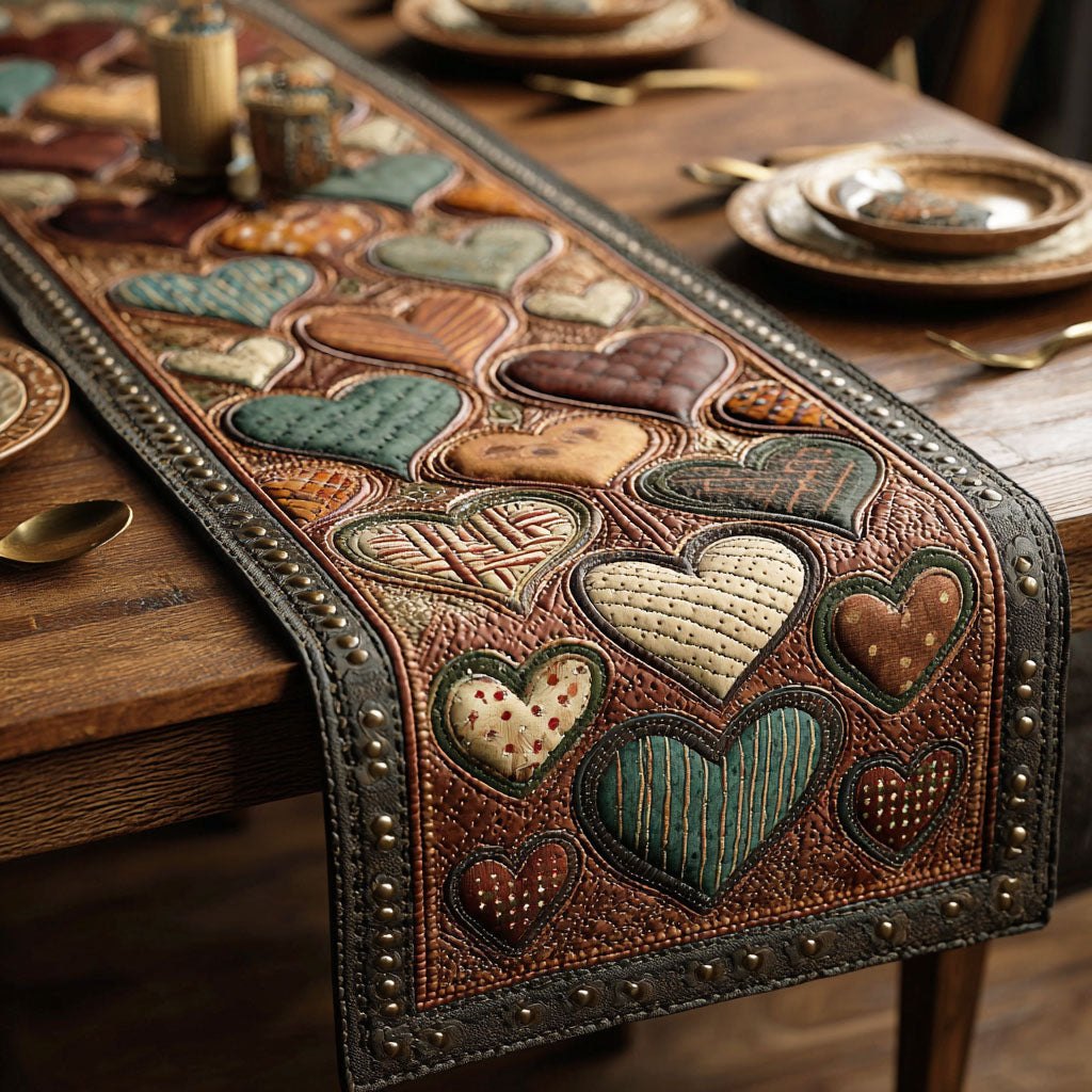 Tribal Hearts Table Runner