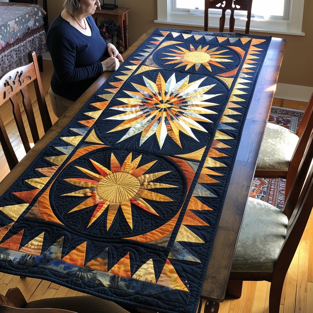 Tribal Cosmos Table Runner
