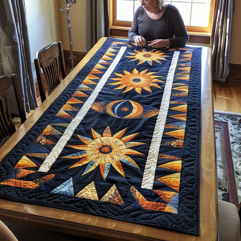Tribal Sun Table Runner