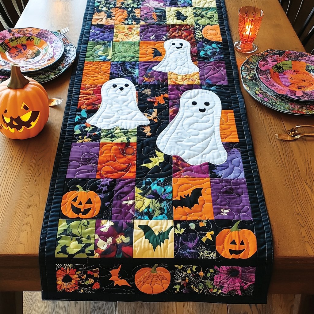 Trick Or Treat Halloween Table Runner