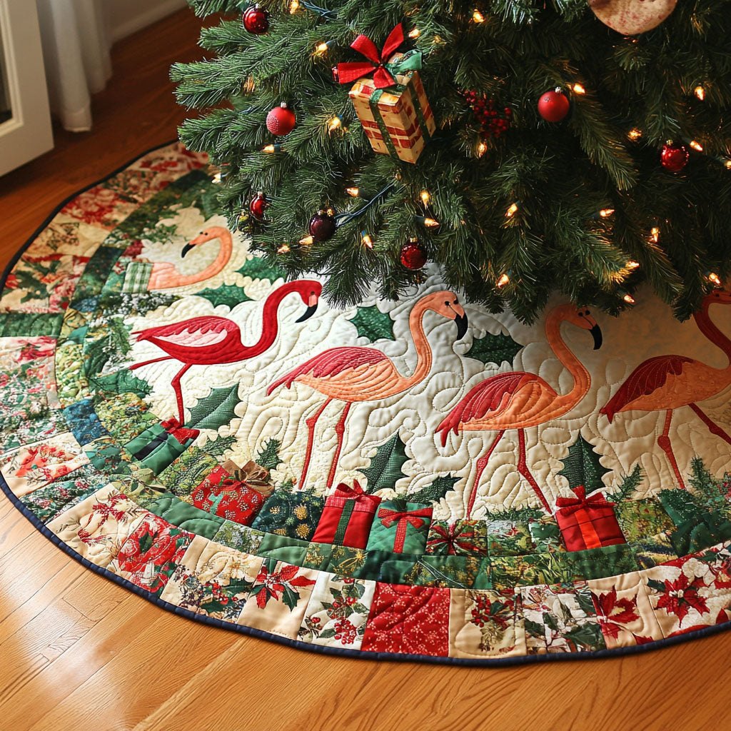 Tropical Noel Christmas Tree Skirt