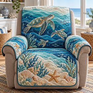 Tropical Sea Turtle Sofa Cover - Made to Order