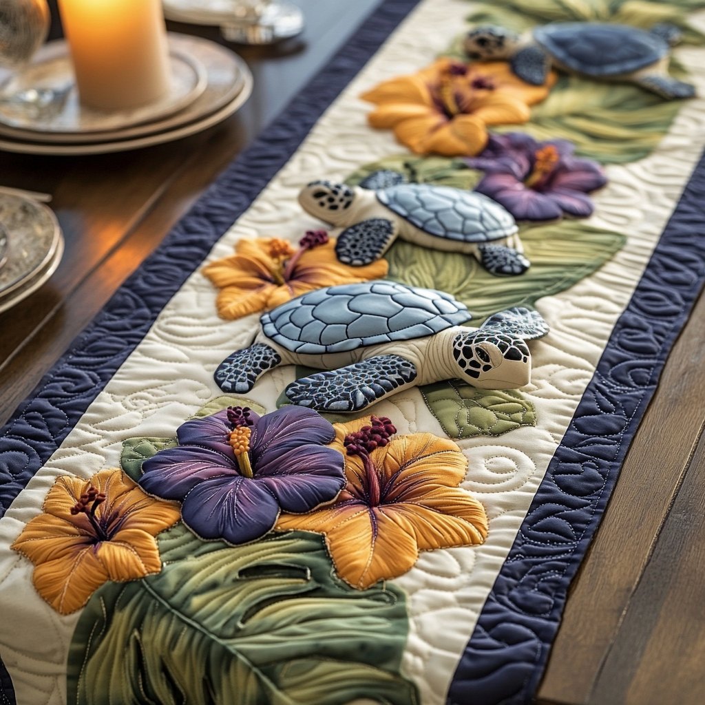 Tropical Shell Table Runner