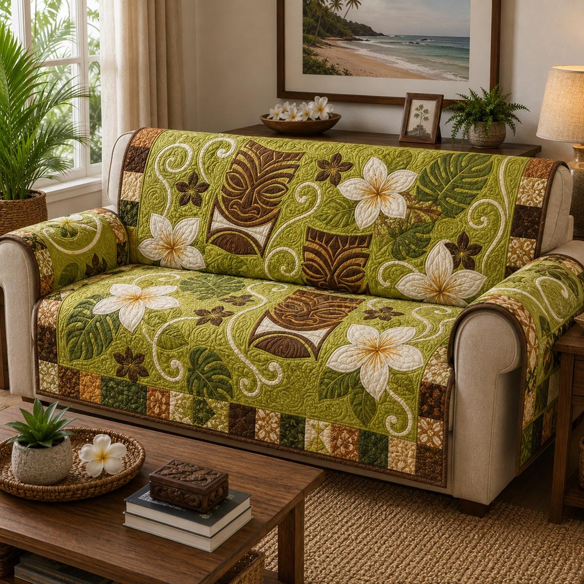 Tropical Tiki Sofa Cover