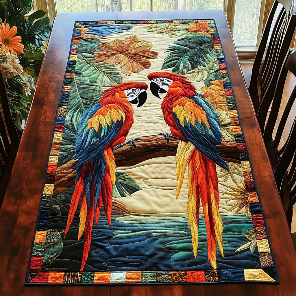 Tropical Wings Table Runner