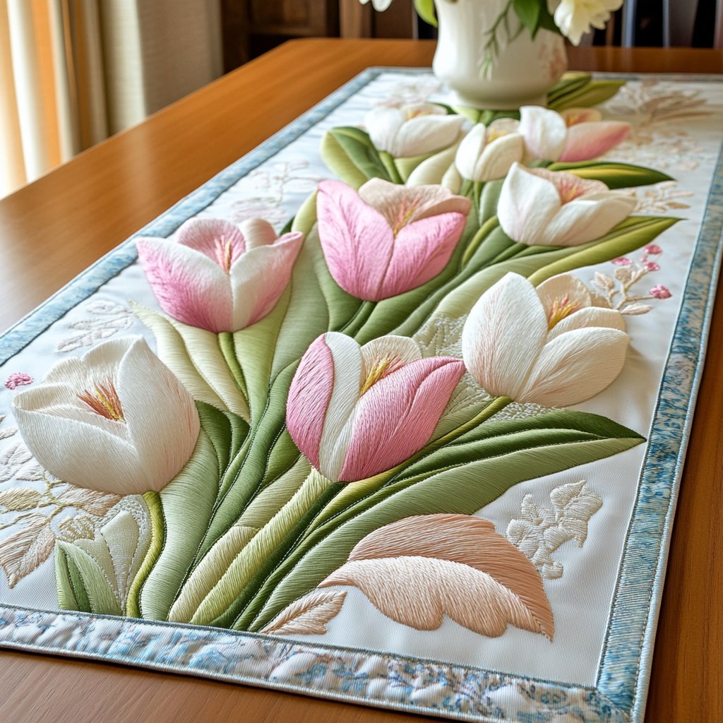 Tulip Bliss Table Runner