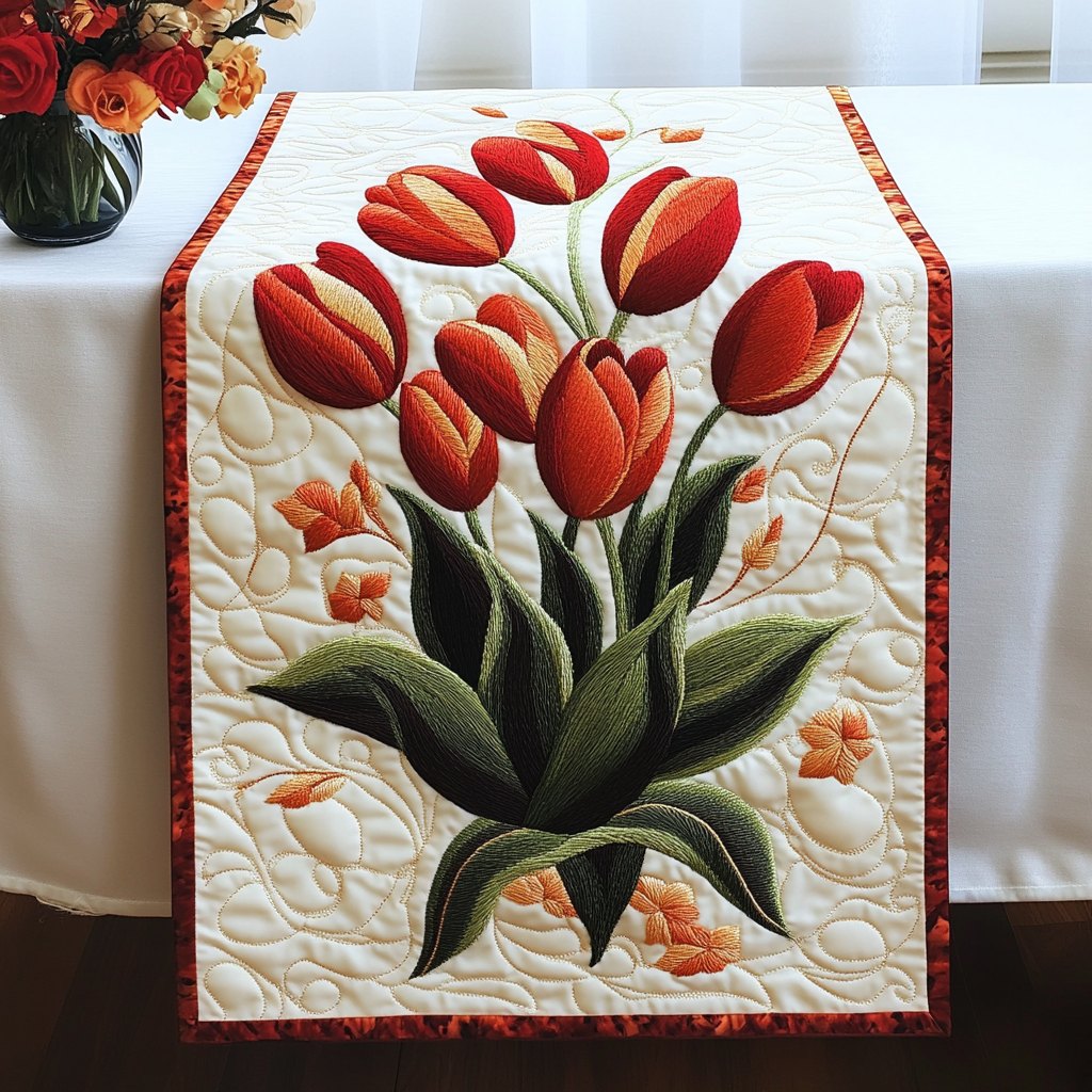 Tulip Dreams Table Runner