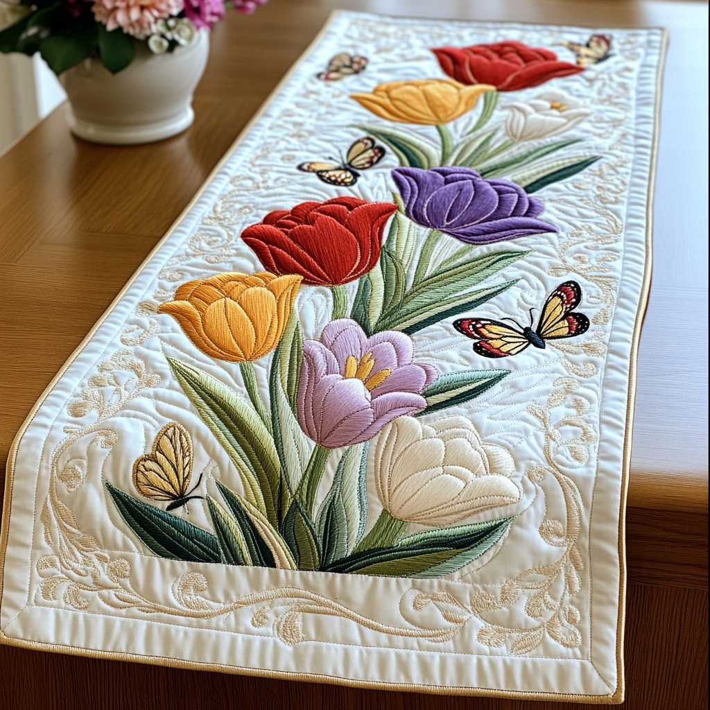 Tulip Fields Forever Table Runner