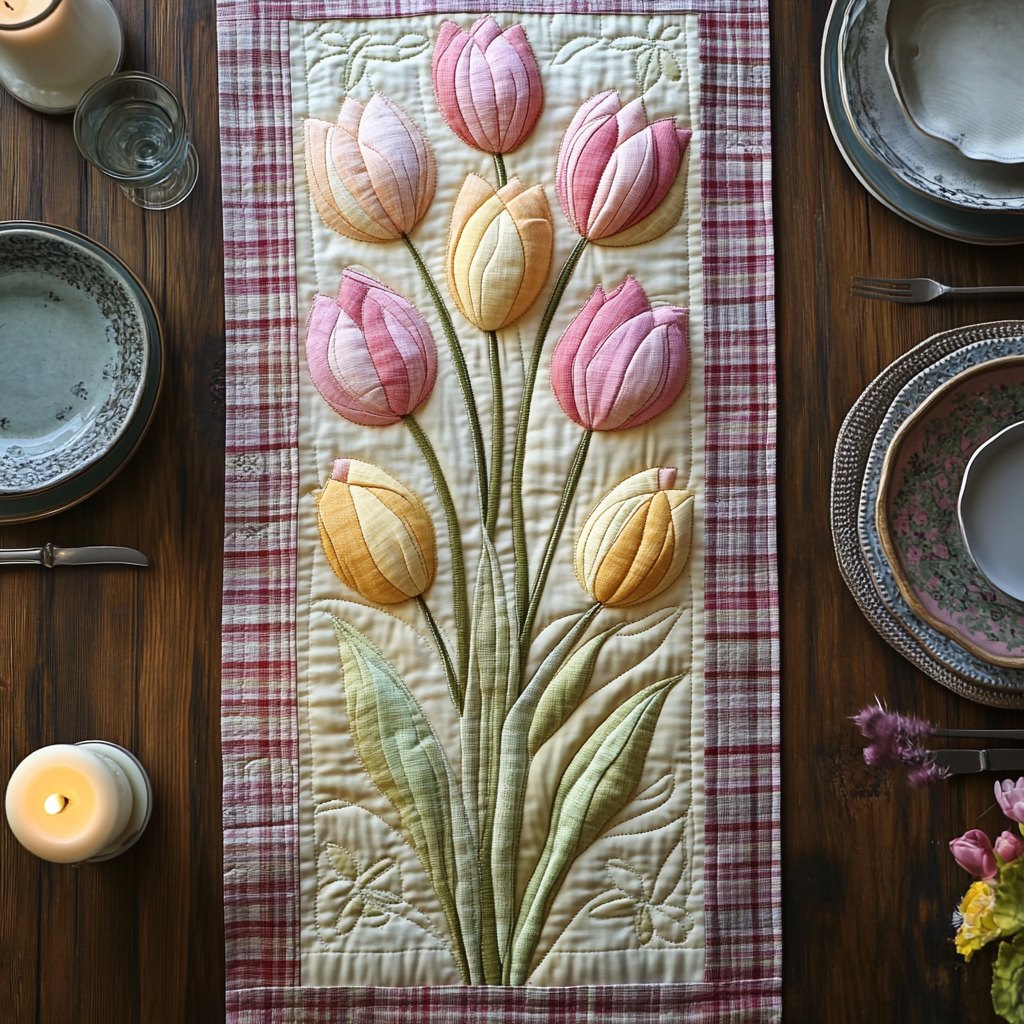 Tulip Meadow Bliss Table Runner