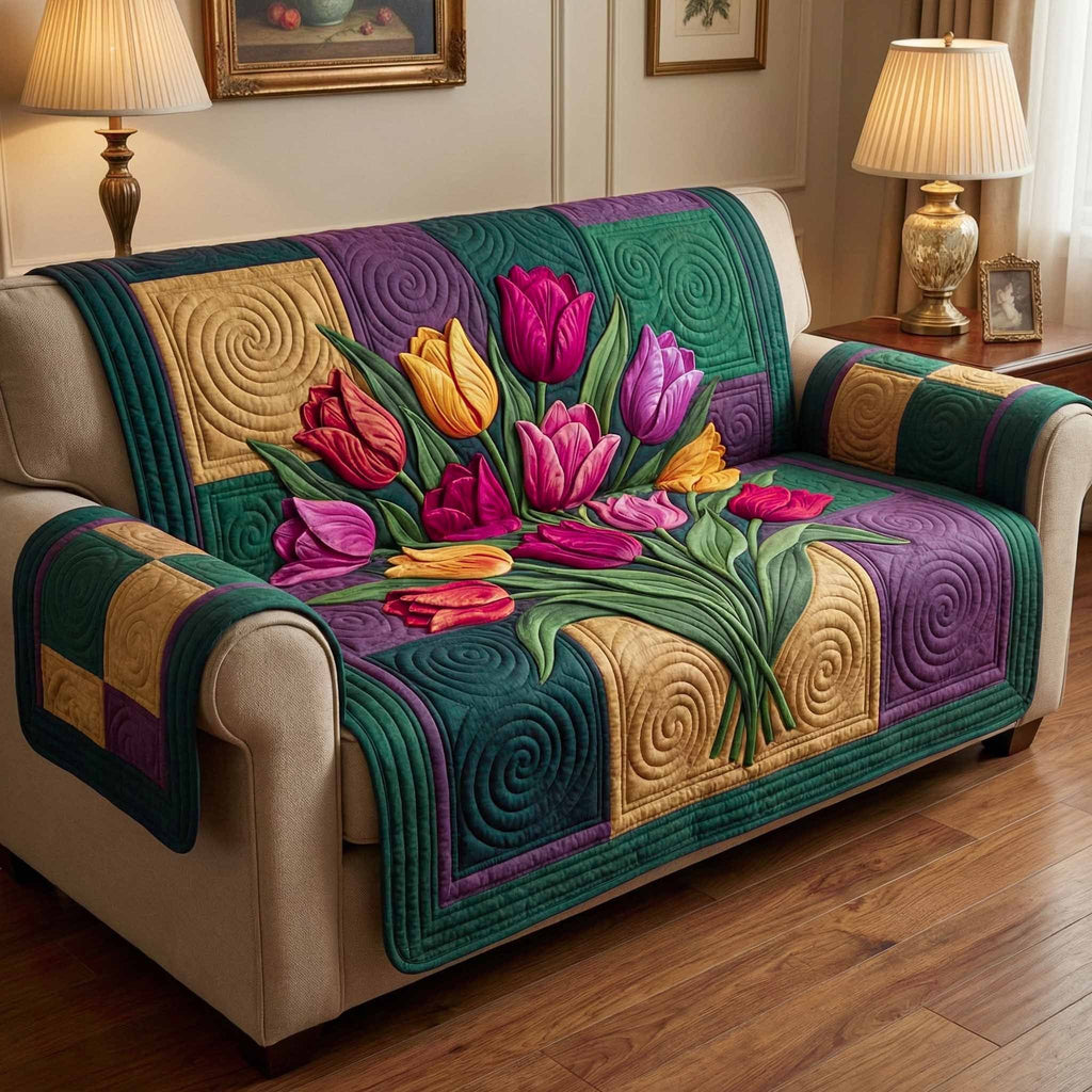 Tulip Patch Sofa Cover