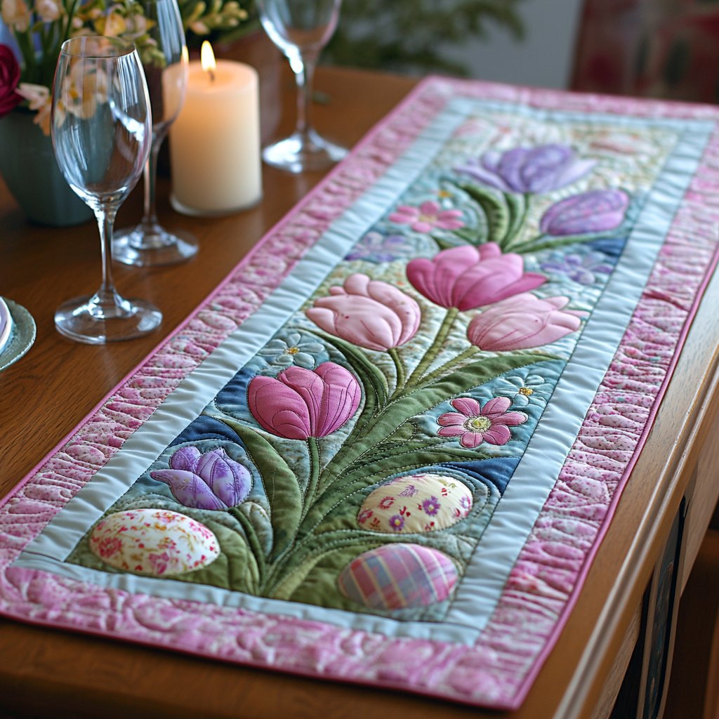Tulip Trails Table Runner